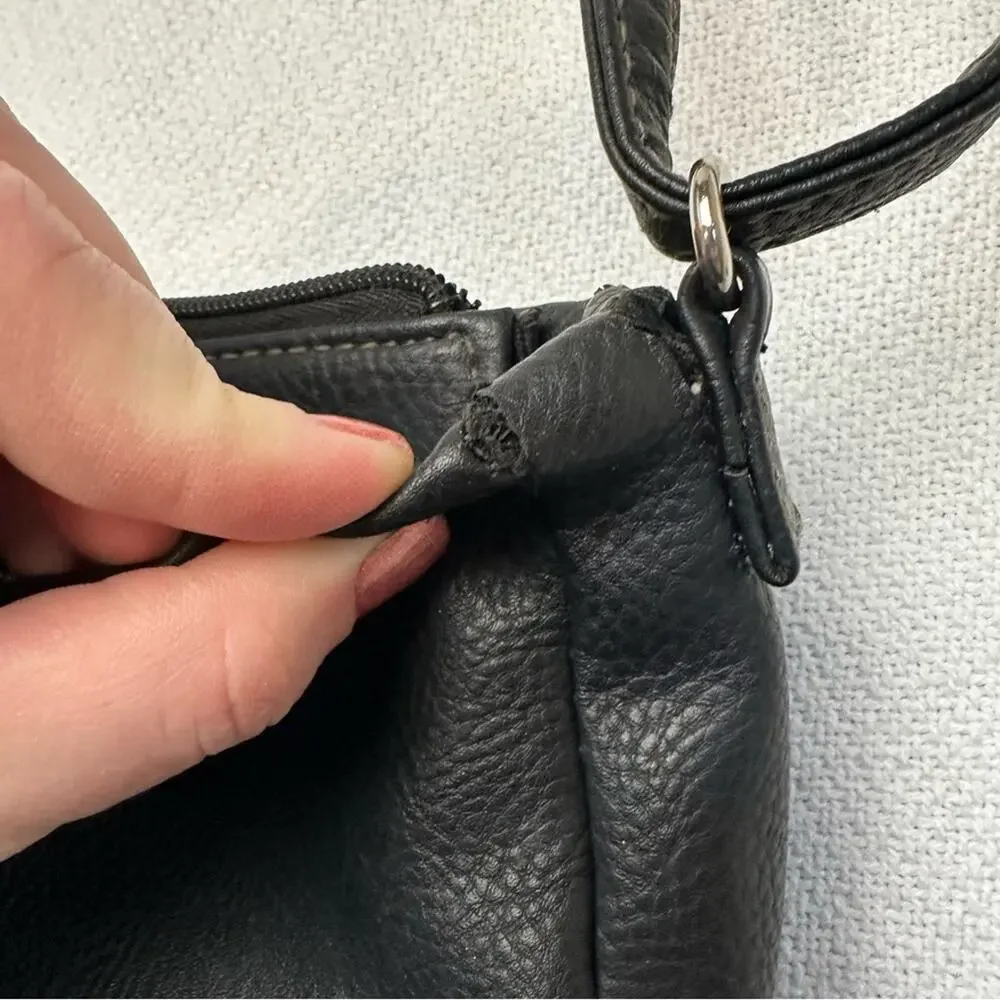 MultiSac faux leather black crossbody purse - Picture 8 of 8